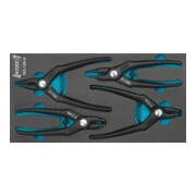 HAZET Set di pinze per anelli di sicurezza 163-124/4, 4pz.