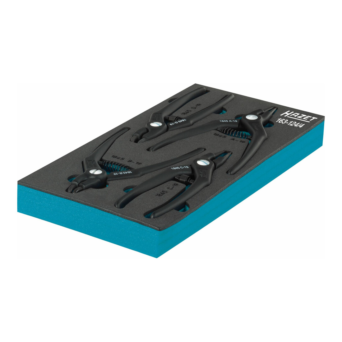 HAZET Set di pinze per anelli di sicurezza 163-124/4, 4pz.