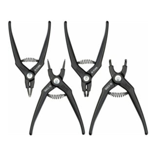 HAZET Set di pinze per anelli di sicurezza 1845/4, 4pz.