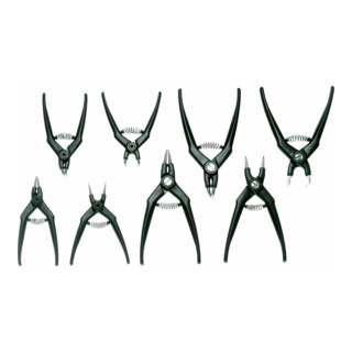 HAZET Set di pinze per anelli di sicurezza 1845/8, 8pz.