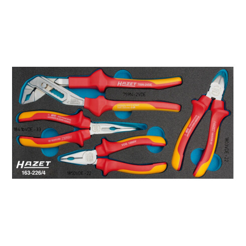 HAZET Set di pinze VDE 163-226/4, 4pz.