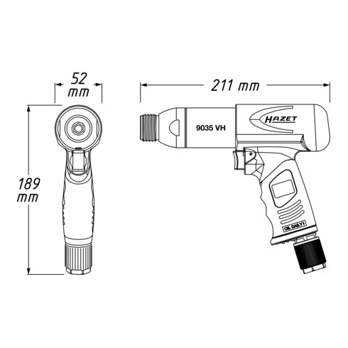 HAZET Set di scalpelli vibranti 9035V/5, 5pz.