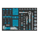HAZET Set di utensili 163-329/100 quadro cavo 6,3mm (1/4 pollice), quadro cavo 10mm (3/8 pollice), quadro cavo 12,5mm (1/2 pollice), esagono pieno 6,3 (1/4 pollice) profilo esagonale esterno Traction, intaglio a croce P-1