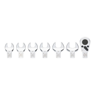 HAZET Set di utensili a innesto 6450D/7 quadro maschio 14x18mm profilo esagonale esterno, quadro pieno 12,5mm (1/2 pollice), 7pz.