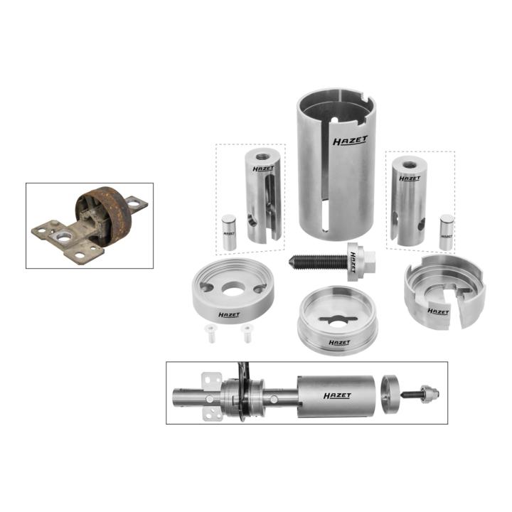 HAZET Silentlager-Werkzeug-Satz, mechanisch  3402/8 ∙ Anzahl Werkzeuge: 8