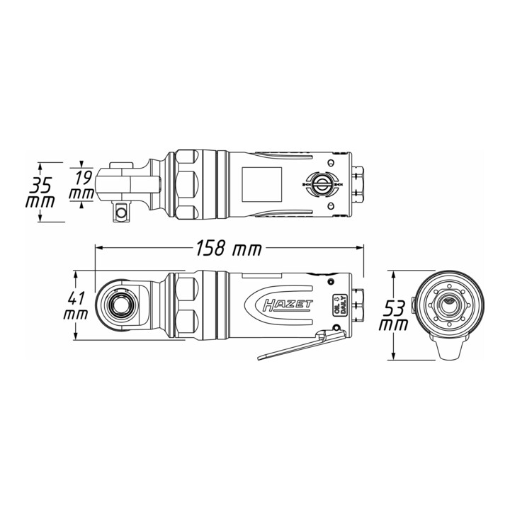 HAZET slag ratelschroevendraaier 9021SR-1