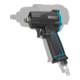 HAZET Slagmoersleutel ∙ extra kort 9011M ∙ Losdraaimoment maximaal: 461 Nm ∙ Vierkant massief 10 mm (3/8 inch) ∙ Jumbo-hamerslagwerk