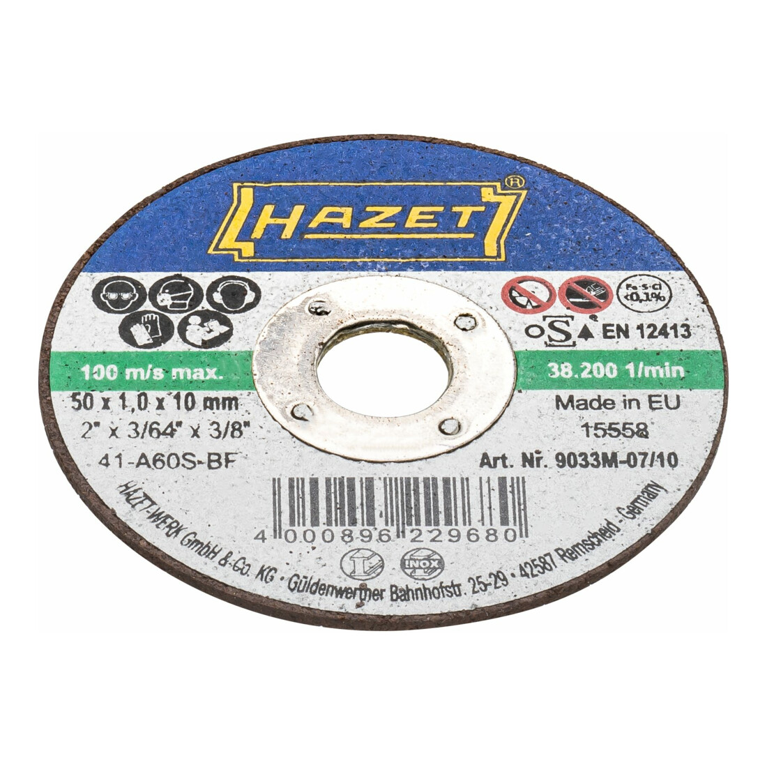 HAZET Slijpschijven ∙ ∅ 50 mm 9033M-07/10 ∙ Aantal gereedschappen: 10