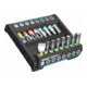 HAZET SmartHolder met 16 bits ∙ kort 2304SH-1 ∙ Zeskant massief 6,3 = (1/4 inch) ∙ Sleufprofiel, Kruiskop profiel PH, Binnen-zeskant-profiel, Binnen-TX®-profiel ∙ 0.5 x 4 ∙ 1.2 x 6.5 mm ∙ PH1 – PH3 ∙ 3 – 6 mm ∙ T10 – T40 ∙ Aantal gereedschappen: 16