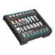 HAZET SmartHolder met 16 bits ∙ kort 2304SH-1 ∙ Zeskant massief 6,3 = (1/4 inch) ∙ Sleufprofiel, Kruiskop profiel PH, Binnen-zeskant-profiel, Binnen-TX®-profiel ∙ 0.5 x 4 ∙ 1.2 x 6.5 mm ∙ PH1 – PH3 ∙ 3 – 6 mm ∙ T10 – T40 ∙ Aantal gereedschappen: 16