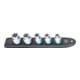 HAZET SmartRail ∙ Flexibele kunststof opsteekstrip 900E-SR/5 ∙ Vierkant hol 12,5 mm (1/2 inch) ∙ Buiten-TX®-profiel ∙ E12 ∙ E14 ∙ E16 ∙ E18 ∙ E20 ∙ Aantal gereedschappen: 5-3