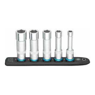 HAZET SmartRail ∙ Flexibele kunststof opsteekstrip 900LG-SR/5 ∙ Vierkant hol 12,5 mm (1/2 inch) ∙ Buiten-zeskant-tractieprofiel ∙ 10 ∙ 13 ∙ 17 ∙ 19 ∙ 22 ∙ Aantal gereedschappen: 5