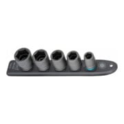 HAZET SmartRail ∙ Flexibele kunststof opsteekstrip 900S-SR/5 ∙ Vierkant hol 12,5 mm (1/2 inch) ∙ Buiten-zeskant-tractieprofiel ∙ 13 ∙ 17 ∙ 19 ∙ 22 ∙ 24 ∙ Aantal gereedschappen: 5-3