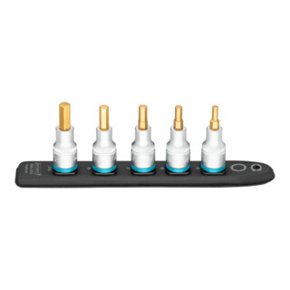 HAZET SmartRail ∙ Flexibele kunststof opsteekstrip 986K-SR/5 ∙ Vierkant hol 12,5 mm (1/2 inch) ∙ Binnen-zeskant-profiel ∙ 5 ∙ 6 ∙ 7 ∙ 8 ∙ 10 ∙ Aantal gereedschappen: 5