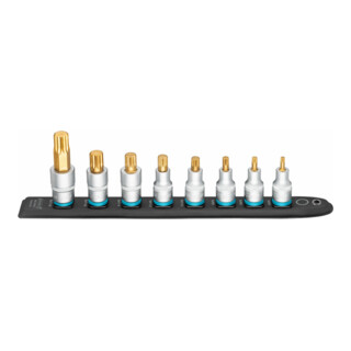 HAZET SmartRail ∙ Flexibele kunststof opsteekstrip 990-SR/8 ∙ Vierkant hol 12,5 mm (1/2 inch) ∙ Binnenveeltandprofiel XZN ∙ M5 ∙ M6 ∙ M8 ∙ M10 ∙ M12 ∙ M14 ∙ M16 ∙ M18 ∙ Aantal gereedschappen: 8