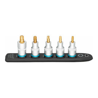 HAZET SmartRail ∙ Flexibele kunststof opsteekstrip 992T-SR/5 ∙ Vierkant hol 12,5 mm (1/2 inch) ∙ Binnen-TX®-profiel ∙ T30 ∙ T40 ∙ T45 ∙ T50 ∙ T55 ∙ Aantal gereedschappen: 5