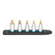 HAZET SmartRail ∙ Flexibele kunststof opsteekstrip 992T-SR/5 ∙ Vierkant hol 12,5 mm (1/2 inch) ∙ Binnen-TX®-profiel ∙ T30 ∙ T40 ∙ T45 ∙ T50 ∙ T55 ∙ Aantal gereedschappen: 5-1
