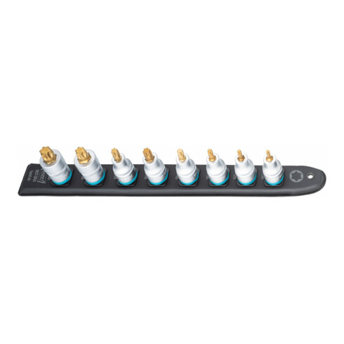 HAZET SmartRail ∙ Flexibele kunststof opsteekstrip 992T-SR/8 ∙ Vierkant hol 12,5 mm (1/2 inch) ∙ Binnen-TX®-profiel ∙ T20 ∙ T25 ∙ T30 ∙ T40 ∙ T45 ∙ T50 ∙ T55 ∙ T60 ∙ Aantal gereedschappen: 8