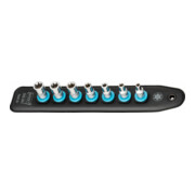 HAZET SmartRail met 7 steekplaatsen 850E-SR/7 ∙ Vierkant hol 6,3 mm (1/4 inch) ∙ Buiten-TX®-profiel ∙ E5 ∙ E6 ∙ E7 ∙ E8 ∙ E10 ∙ E11 ∙ E12 ∙ Aantal gereedschappen: 7-3