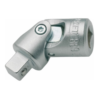 HAZET Snodo universale 869, Attacco quadro, cavo, 6,3mm (1/4"), Attacco quadro, massiccio, 6,3mm (1/4")
