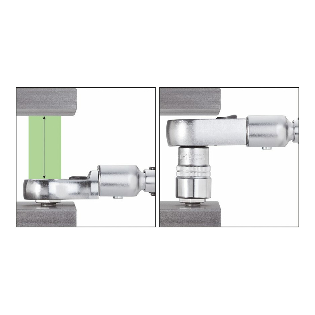HAZET Ratelringsleutel, 14x18 mm