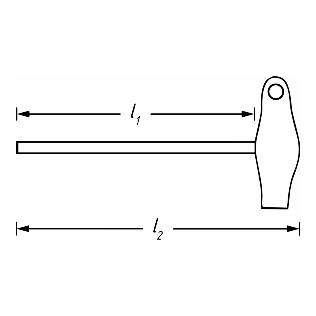 HAZET Steckgriff mit T-Griff 866-4