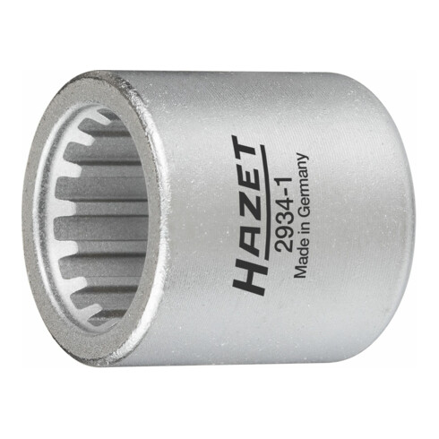HAZET Steckschlüssel-Einsatz mit Sonderprofil 2934-1 Vierkant hohl 12,5 mm (1/2 Zoll) Rillenprofil