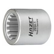 HAZET Steckschlüssel-Einsatz mit Sonderprofil 2934-1 Vierkant hohl 12,5 mm (1/2 Zoll) Rillenprofil-1