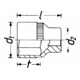 HAZET Steckschlüssel-Einsatz Sechskant 880KV-10 Vierkant hohl 10 mm (3/8 Zoll) Außen-Sechskant-Tractionsprofil 10 mm-5