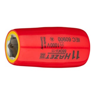 HAZET Steckschlüssel-Einsatz Sechskant 880KV-11 Vierkant hohl 10 mm (3/8 Zoll) Außen-Sechskant-Tractionsprofil 11 mm