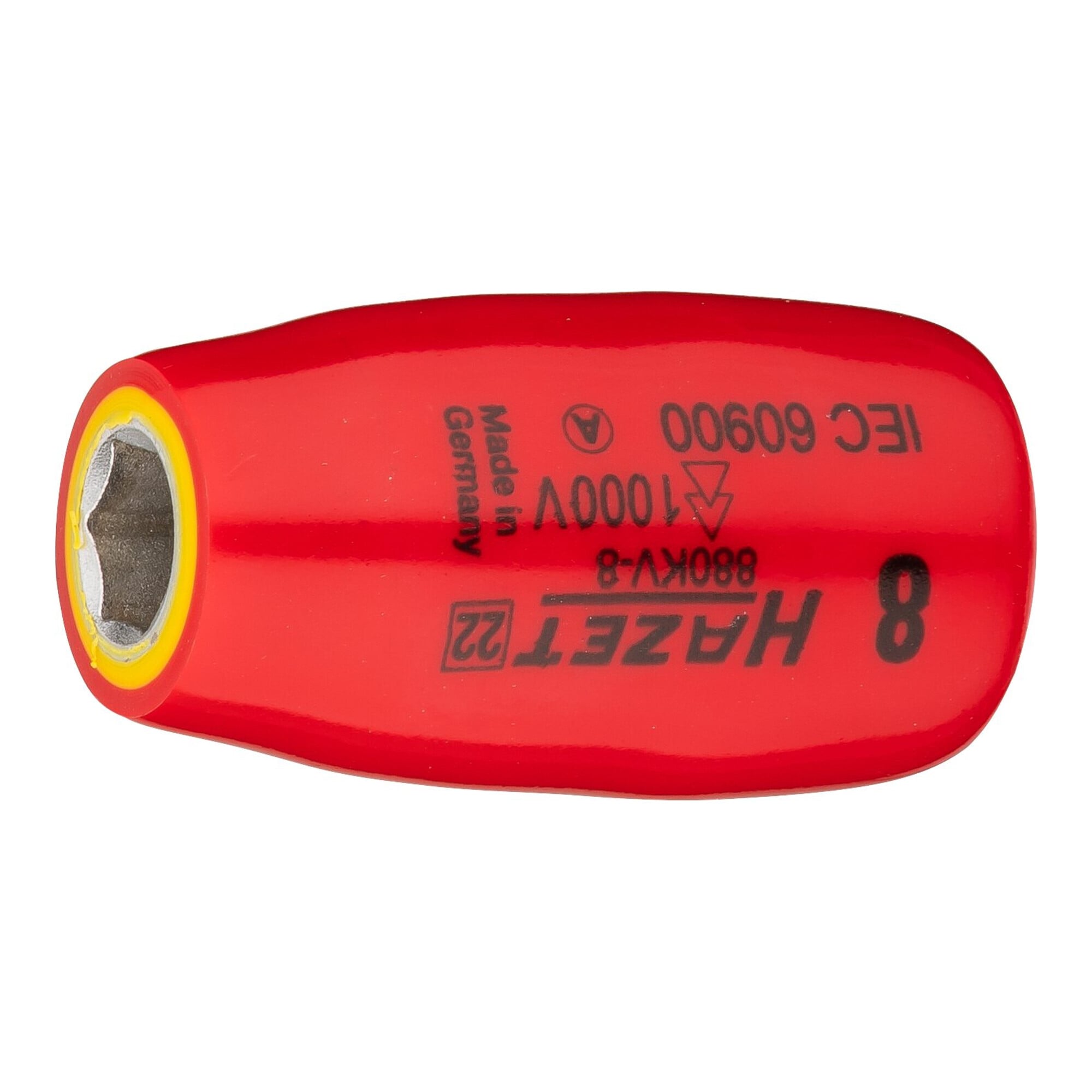 HAZET Steckschlüssel-Einsatz Sechskant 880KV-8 Vierkant hohl 10 mm (3/8 Zoll) Außen-Sechskant-Tractionsprofil 8 mm