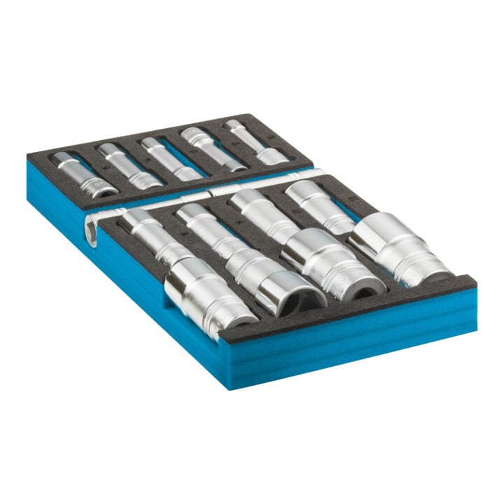HAZET Steckschlüssel-Satz 163-459/15 Vierkant hohl 12,5 mm (1/2 Zoll) Außen-Sechskant-Tractionsprofil 10 - 32 Anzahl Werkzeuge: 15
