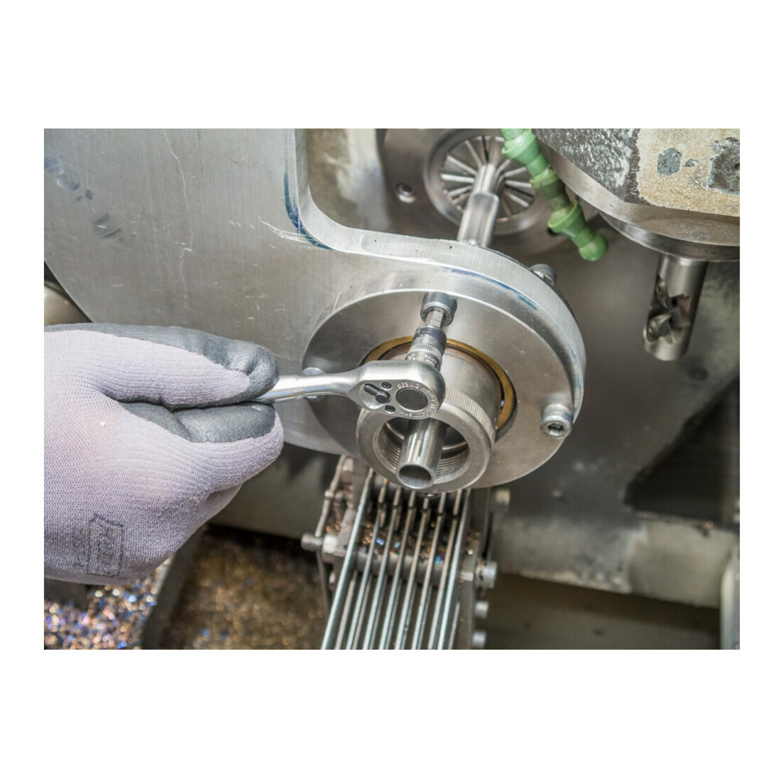 HAZET Steckschlüssel-Satz 863MC/13 Vierkant hohl 6,3 mm (1/4 Zoll) Außen-Sechskant-Tractionsprofil Anzahl Werkzeuge: 13
