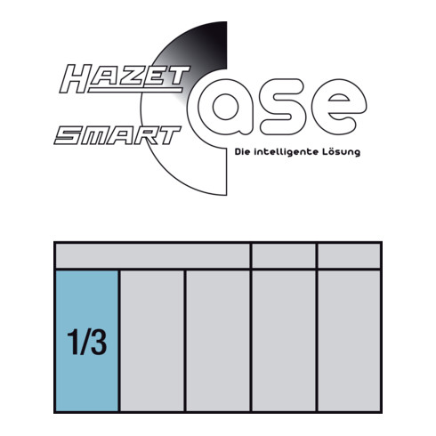 HAZET Steckschlüssel-Satz 884N-1 Vierkant hohl 10 mm (3/8 Zoll) Außen-Sechskant-Tractionsprofil Anzahl Werkzeuge: 21