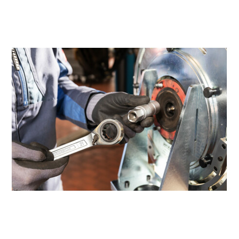 HAZET Stoßdämpfer-Werkzeug-Satz 4915/15 Vierkant hohl 12,5 mm (1/2 Zoll) Innen TX Profil, Innen-Sechskant Profil, Zapfenprofil hohl, Außen-Sechskant Profil Anzahl Werkzeuge: 15