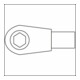 HAZET Testa a cricchetto per inserti 6408-1, Attacco quadro ad innesto 9x12mm, Attacco esagonale, cavo, 8mm (5/16")-4
