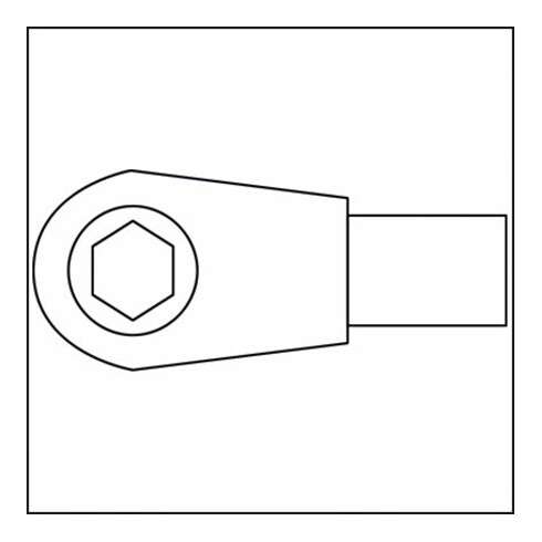 HAZET Testa a cricchetto per inserti 6408-1, Attacco quadro ad innesto 9x12mm, Attacco esagonale, cavo, 8mm (5/16")