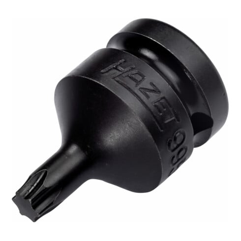 HAZET Tournevis à chocs, douille 995S6-T40, 1/2 pouce (12,5 mm) carré, 24 mm hexagone extérieur, profil TX interne, T40