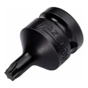 HAZET Tournevis à chocs, douille 995S6-T40, 1/2 pouce (12,5 mm) carré, 24 mm hexagone extérieur, profil TX interne, T40