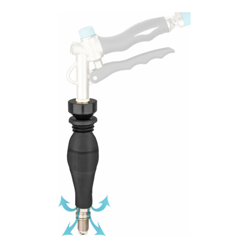 HAZET Turbo Ausblaspistole 9040T-1, L x B x H: 150 mm x 42,5 mm x 96 mm