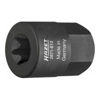HAZET Turbolader / pijpbochtstuk TX-dopsleutel 2871-E12 ∙ Buitenzeskant 17 mm ∙ Buiten-TX-profiel ∙ E12