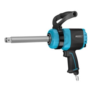 HAZET Twin Turbo Faust Schlagschrauber 9012PTT, Lösemoment maximal [Nm]: 550 Nm, 1/2 Zoll (12,5 mm) Vierkant, L x B x H: 85 mm x 64 mm x 141 mm, Hochleistungs-Doppelhammer-Schlagwerk