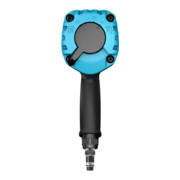 HAZET Twin Turbo Faust Schlagschrauber 9012PTT, Lösemoment maximal [Nm]: 550 Nm, 1/2 Zoll (12,5 mm) Vierkant, L x B x H: 85 mm x 64 mm x 141 mm, Hochleistungs-Doppelhammer-Schlagwerk-5