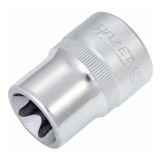 HAZET TX Steckschlüssel-Einsatz 900-E20 E20 Vierkant hohl 12,5 mm (1/2")