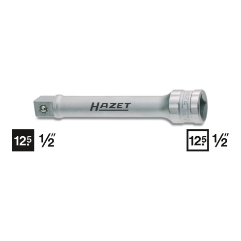HAZET uitbreiding 917-5 vierkant hol 12,5 mm (1/2 inch) vierkant massief 12,5 mm (1/2 inch)