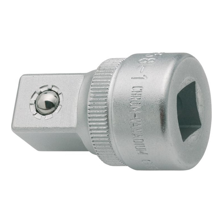 HAZET Uitbreidingsstuk 8858-1 Vierkant hol 10 mm (3/8 inch) Vierkant massief 12,5 mm (1/2 inch)