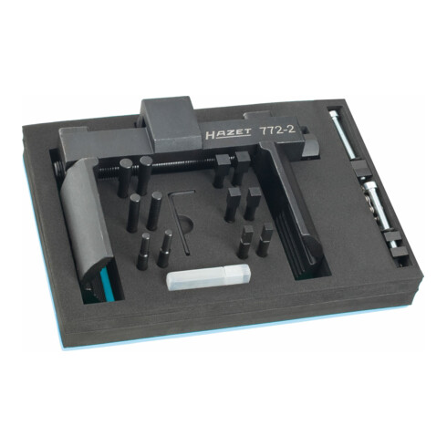 HAZET Universal-Achs- und Nutmuttern-Schlüsseleinheit-Werkzeug-Satz 772-2/16 Vierkant hohl 20 mm (3/4 Zoll) Anzahl Werkzeuge: 16