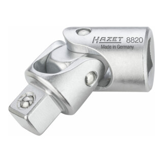 HAZET Universeel scharnier 8820 ∙ Vierkant hol 10 mm (3/8 inch) ∙ Vierkant massief 10 mm (3/8 inch)