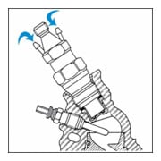 HAZET Utensile per iniettori 4555N, Attacco quadro, cavo, 12,5mm (1/2"), Profilo a doppio esagono esterno, 27mm-3