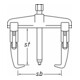 HAZET Ventilatorverwijderaar ∙ 2-armig ∙ verstelbaar 1792-1-3